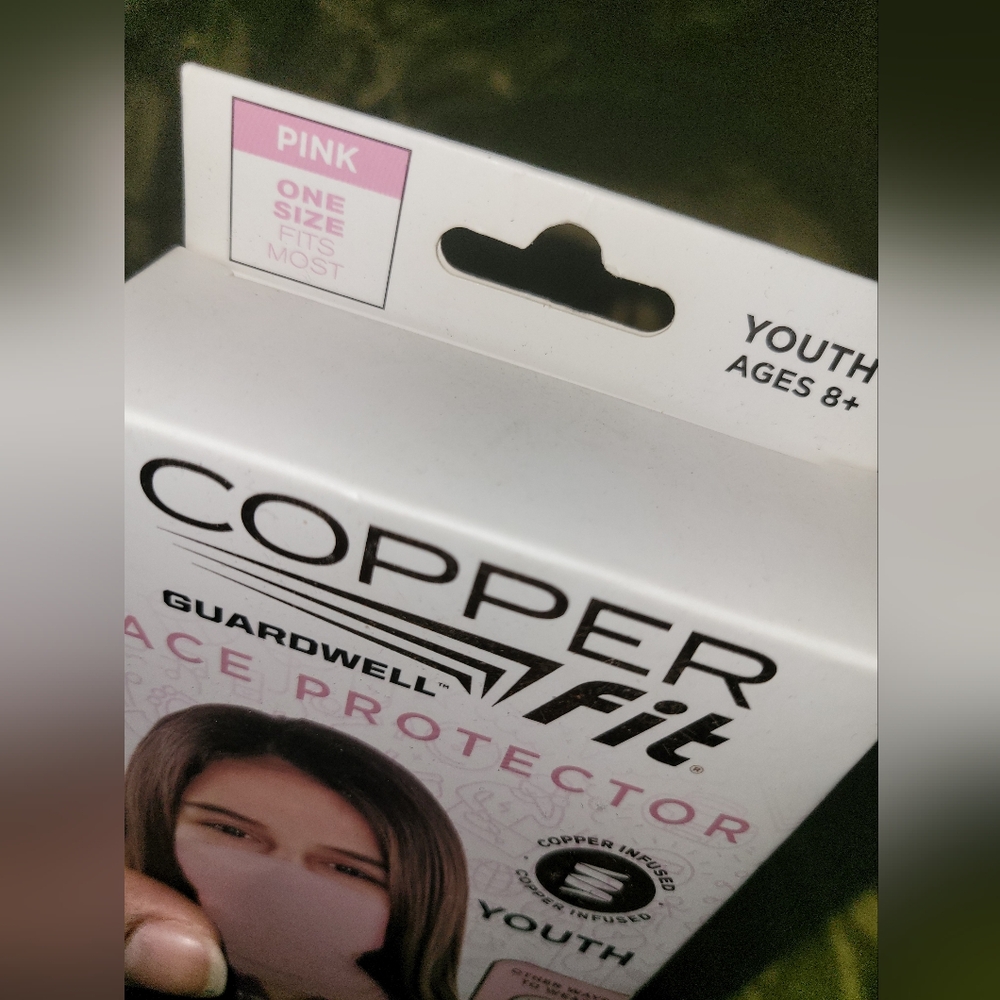 Copper Fit Pink Face Protector YOUTH - Picture 3 of 3